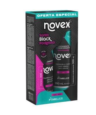 Kit Shampoo Y Acondicionador Novex Santo Black 600 ml