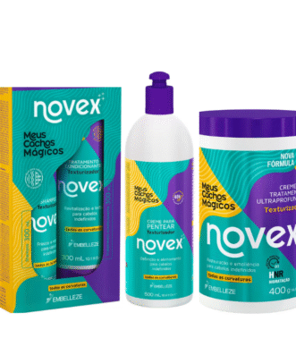 Pack Shampoo-Acondicionador, Crema tratamiento y Crema de peinar Meus Cachos