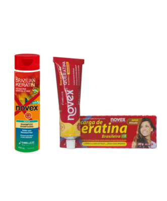 Pack Shampoo + Recarga Queratina Brasileña Novex